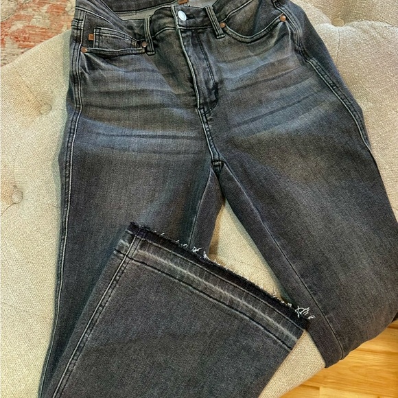 Judy Blue Denim - Judy Blue Dark Gray Flare Jeans